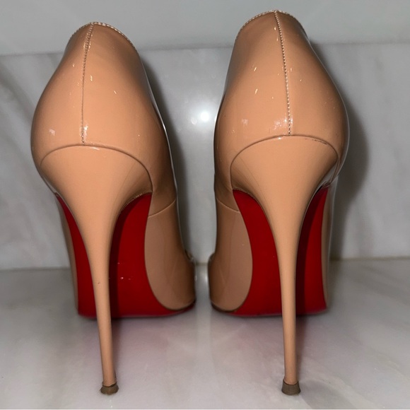 Christian Louboutin So Kate 120mm Patent Beige Heels - Picture 5 of 11